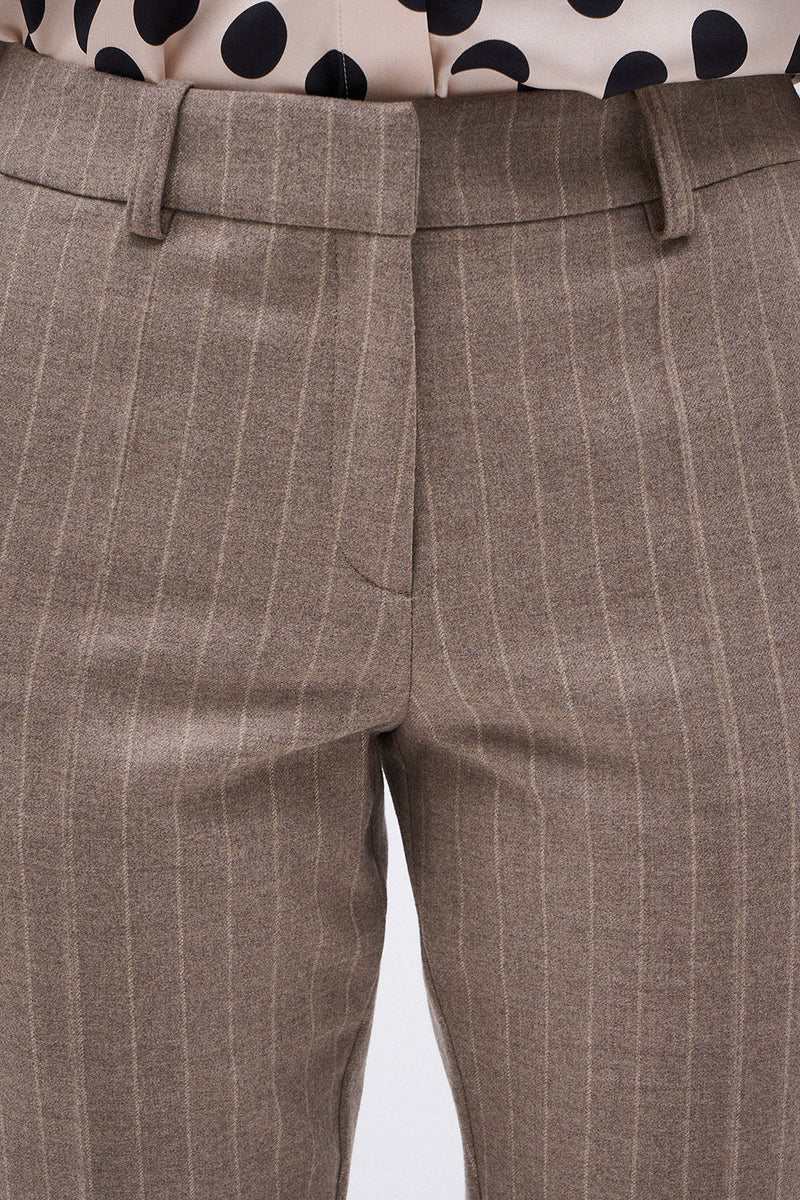 PANTALON LEON RAYURE BEIGE