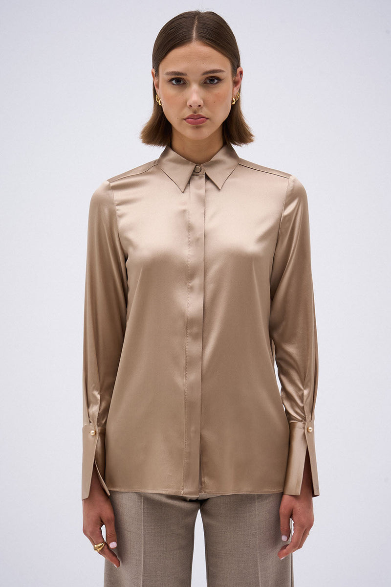 CHEMISE REGINE TAUPE