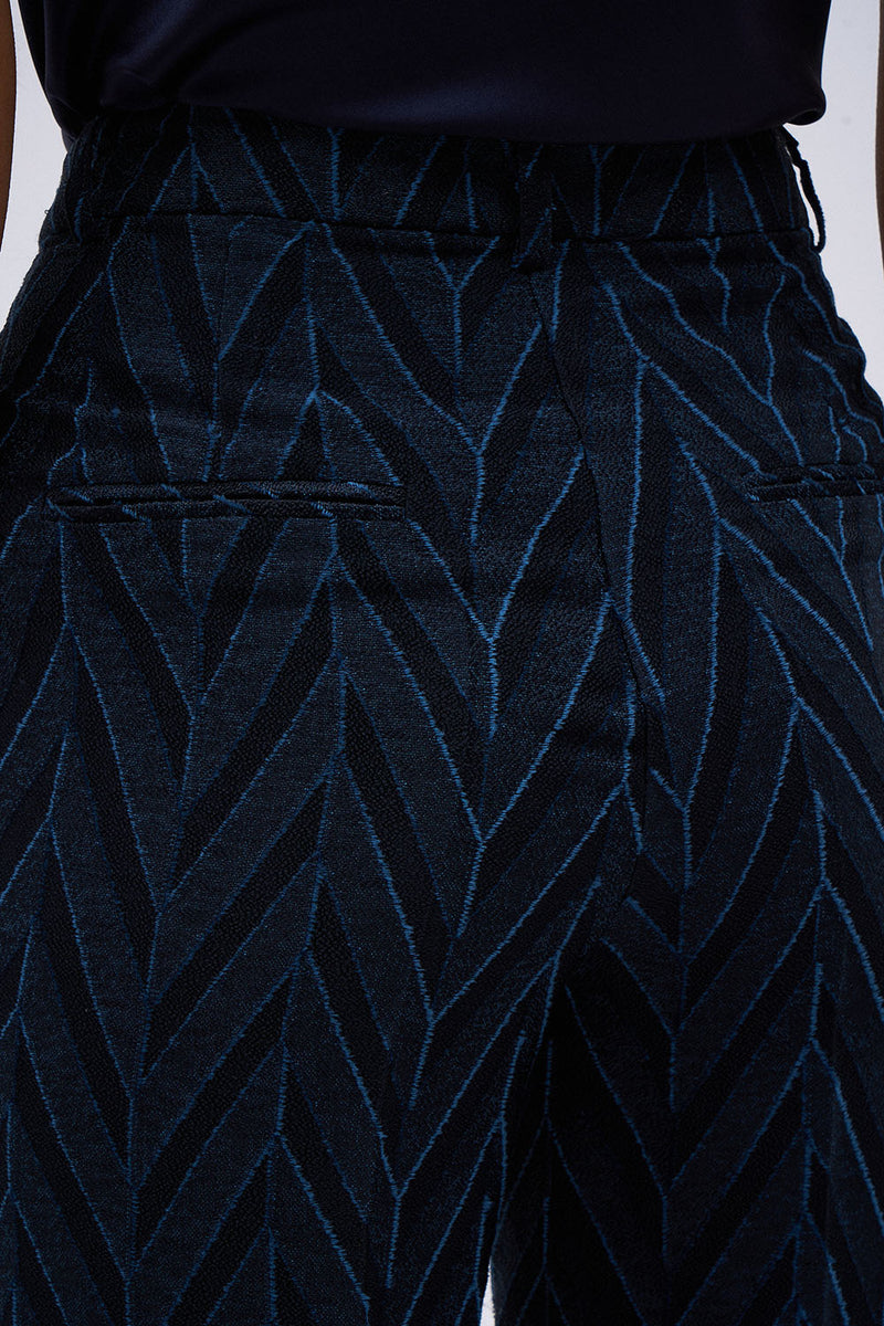 PANTALON VICTORIA CHEVRON MARINE