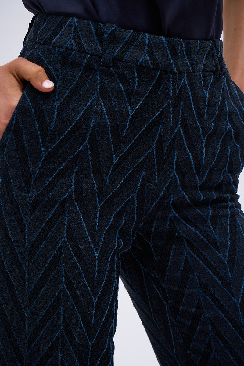 PANTALON VICTORIA CHEVRON MARINE